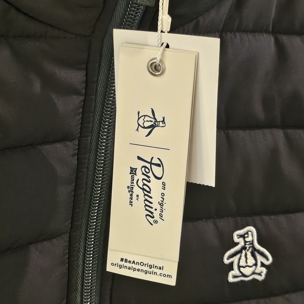 NWT Penguin Full-Zip Puffer Vest - Black - Size Small - Picture 2 of 10